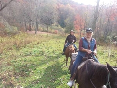 Fall in wild Gladioli field + Guests